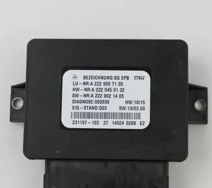 Mercedes-Benz S W222 Hand brake control module A2229007105