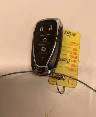 Chevrolet Camaro Ignition key/card 12345