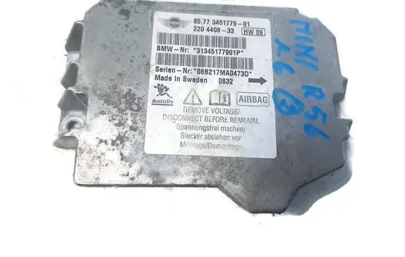 Mini One - Cooper Coupe R56 Airbag control unit/module 3451779 31345177901P 220440833