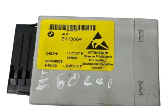 BMW 5 E60 E61 Center console control module 9113064 80049003