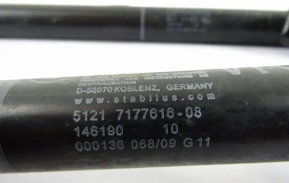 BMW 7 F01 F02 F03 F04 Front bonnet/hood damper/strut 5121717761608
