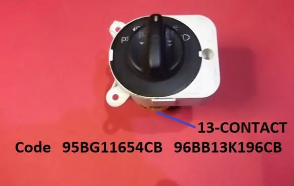 Ford Mondeo MK I Light switch 95BG11654CB 96BB13K196CB