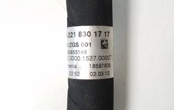 Mercedes-Benz S W221 Air conditioning (A/C) pipe/hose A2218301717