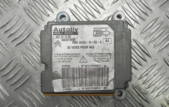 Citroen Xsara Airbag control unit/module 9652276980 G3745