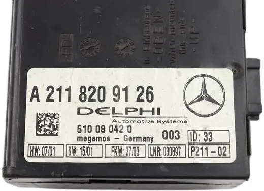 Mercedes-Benz E W211 Alarm control unit/module A2118209126 510080420