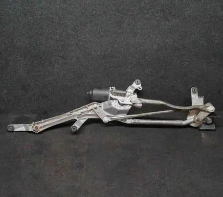 Front wiper linkage and motor
