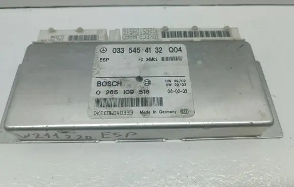 Mercedes-Benz E W211 ESP (stability system) control unit 0335454132 0265109516 DKEC06040333