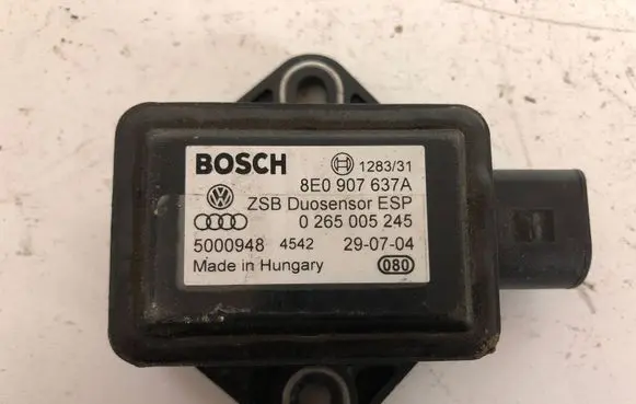 Audi A4 S4 B7 8E 8H ESP acceleration yaw rate sensor 8E0907637A