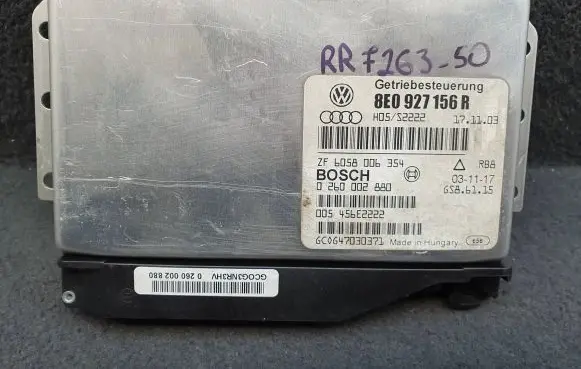 Audi A4 S4 B6 8E 8H Gearbox control unit/module 8E0927156R 0260002880