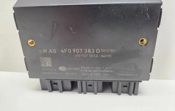 Audi A6 S6 C6 4F Tow bar trailer control unit/module 4F0907383D 5DS00999644