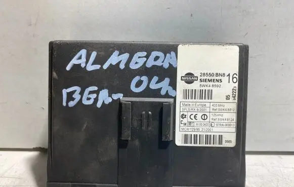 Nissan Almera N16 Comfort/convenience module 5WK48592 97RA1000013 28550BN8