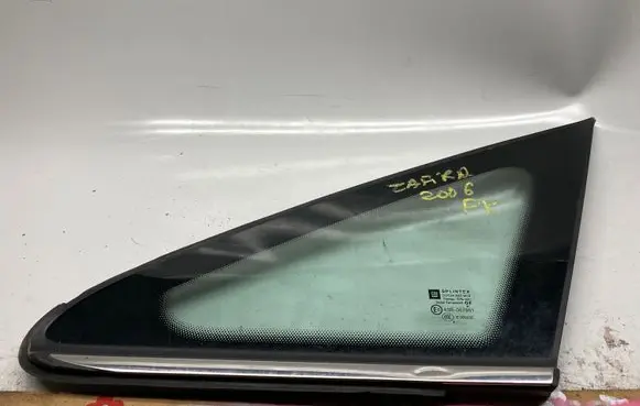 Opel Zafira B Front vent window/glass (coupe) 43R007951 E000255