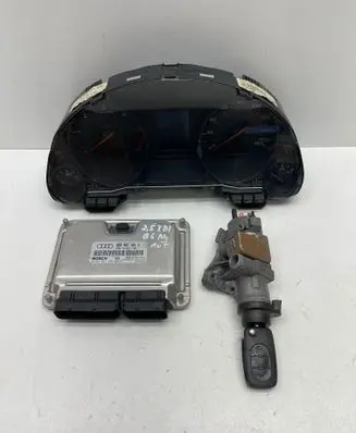 Audi A4 S4 B6 8E 8H Engine ECU kit and lock set 8H0920950F 0263642022 8141180143