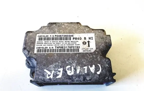 Dodge Caliber Airbag control unit/module P04672603AE 04672603AE