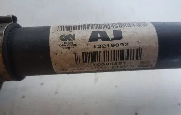 Opel Insignia A Front driveshaft 13219092