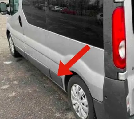 Opel Vivaro Rear fender molding trim 8200326365 93852551 8200036099