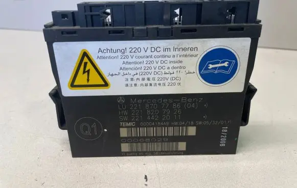 Mercedes-Benz S W221 Seat control module 2218707786 2218207926 2214422011