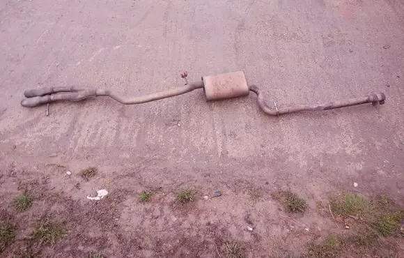 Volkswagen PASSAT B7 Muffler/silencer 3C0253411
