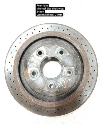 Chevrolet Corvette C6 Rear brake disc