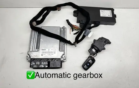 BMW 5 E60 E61 Engine ECU kit and lock set 0281014544 7808205 170178198