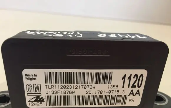 ESP acceleration yaw rate sensor