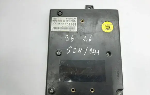 Volkswagen PASSAT B6 Bluetooth control unit module 3C0035729E