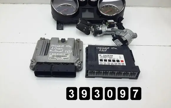 Opel Insignia A Engine ECU kit and lock set 