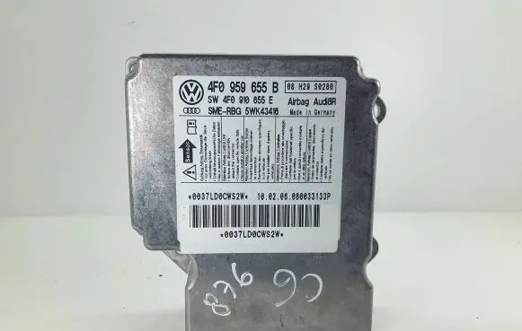 Audi A6 S6 C6 4F Airbag control unit/module 4F0959655B 5WK43416 4F0910655E