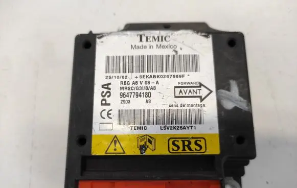 Citroen C3 Airbag control unit/module 9647794180