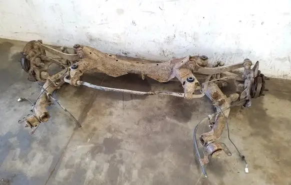 Rear axle beam