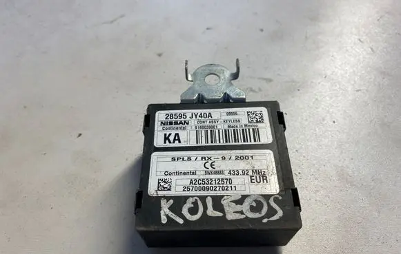 Renault Koleos I Keyless (KESSY) go control unit/module A2c53212570