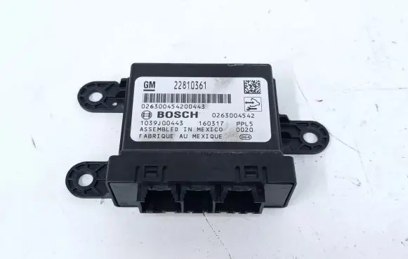 Opel Zafira C Parking PDC control unit/module 22810361 0263004542