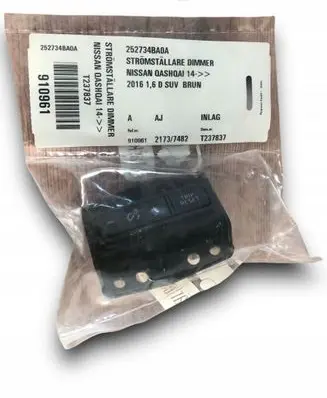 Nissan Qashqai Other switches/knobs/shifts 252734BA0A