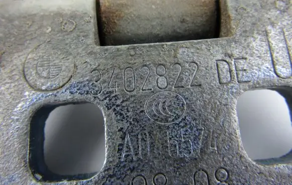 Front door hinge set