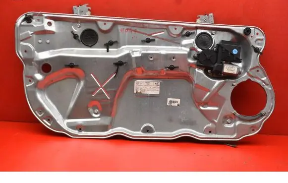 Volkswagen Polo Front door window regulator with motor 6Q3837755A