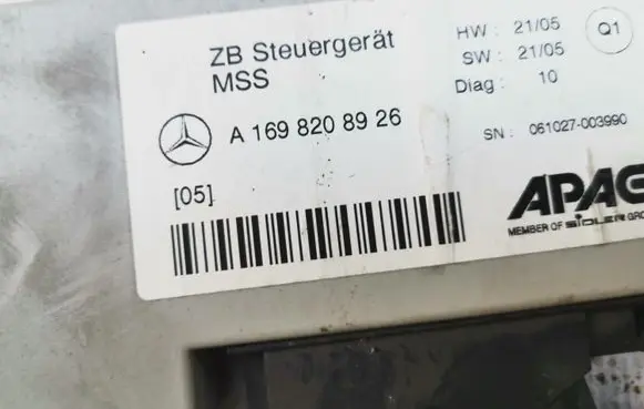 Mercedes-Benz B W245 Other control units/modules A1698208926 1698208926
