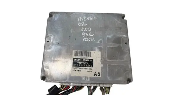 Toyota Avensis T250 Engine control unit/module 8966105A52 MB1758004000 1758004000