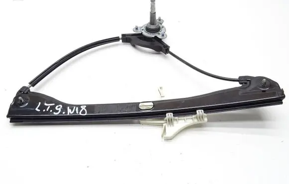 Rear door window regulator with motor