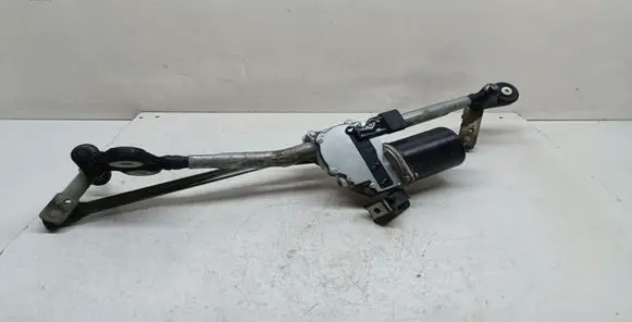 Front wiper linkage and motor