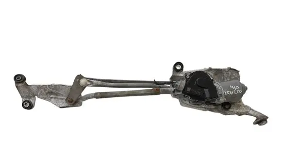 Front wiper linkage and motor