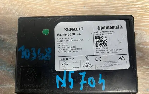 Renault Megane IV Other control units/modules 282754595R
