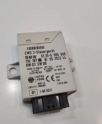 BMW 3 E46 Immobilizer control unit/module 61356905668 05393244 6135905668