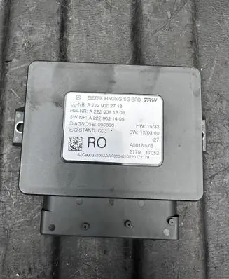 Mercedes-Benz S W222 Hand brake control module A2229002713 A2229011805 A2229021405