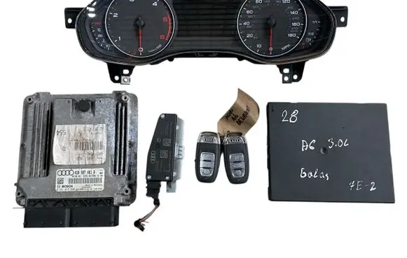 Audi A6 S6 C7 4G Engine ECU kit and lock set 4G090741Q
