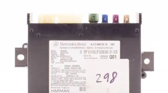 Mercedes-Benz C W205 Bluetooth control unit module A2139002210 A2139019503 A2139022106