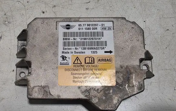 Mini One - Cooper Coupe R56 Airbag control unit/module 9812297 611158000R 31981229701H