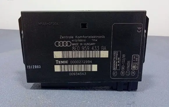 Audi A4 S4 B6 8E 8H Comfort/convenience module 8E0959433BA