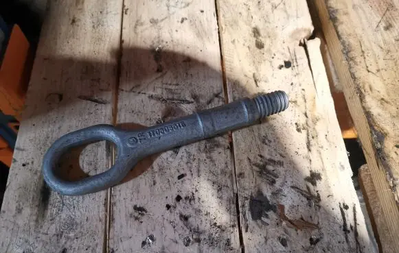 Towing hook eye