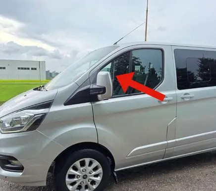 Ford Transit Custom Front door vent window glass four-door BK21V21419A 43R00098