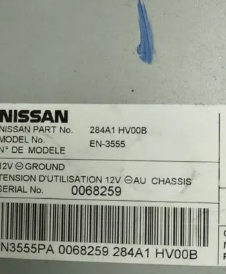 Nissan Qashqai Camera control unit module 284A1HV00B 0068259 FN3555